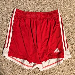 Adidas Tastigo 19 Women's Red and White Shorts